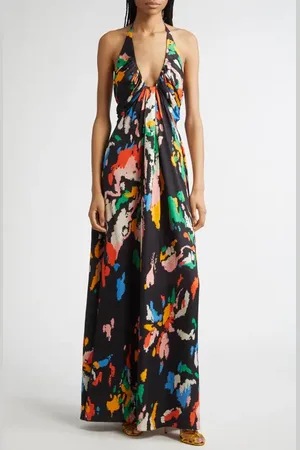A.L.C. Al Print Halter Gown in at Nordstrom, Size 2