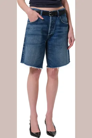 Citizens of Humanity Ayla High Waist Denim Cutoff Bermuda Shorts in at Nordstrom, Size 25