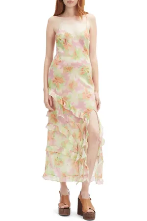 Bardot Cantara Ruffle Trim Maxi Dress in at Nordstrom, Size 12
