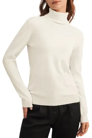 Lilysilk Pure Cashmere Turtleneck Sweater in at Nordstrom, Size Large
