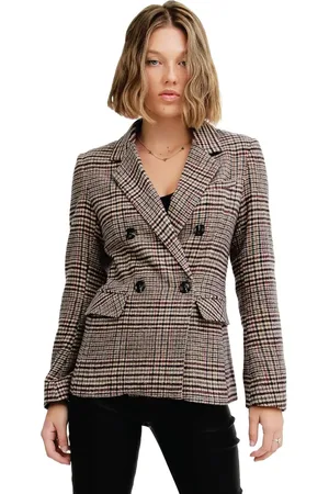 Belle & Bloom Piccadilly Wool Blend Plaid Blazer in at Nordstrom, Size Large Au