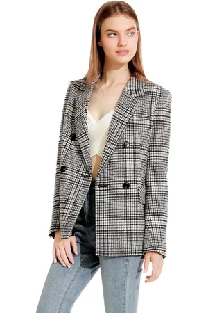 Belle & Bloom Piccadilly Wool Blend Plaid Blazer in at Nordstrom, Size Large Au