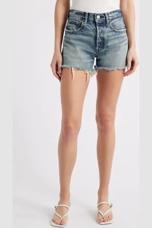 Moussy Douglaston Ripped Denim Cutoff Shorts in at Nordstrom, Size 31