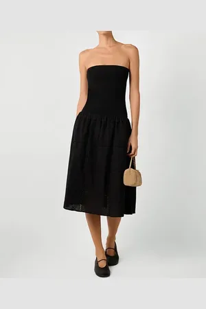 WeWoreWhat Ribbed Cotton Midi Dress in at Nordstrom, Size X-Large