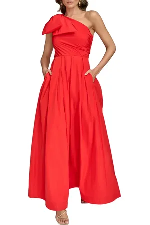 Donna Karan Bow One-Shoulder Gown in at Nordstrom, Size 6