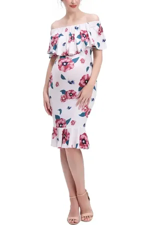 Kimi & Kai Kyla Maternity Nursing Mermaid Dress in at Nordstrom, Size Medium