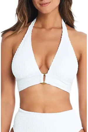 Rod Beattie Pucker Up Seersucker Bikini Top in at Nordstrom, Size 10