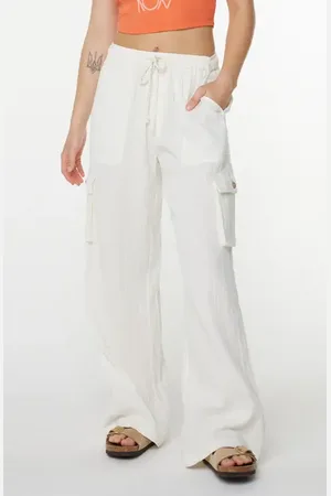 Roxy Precious Cargo Beach Cotton Gauze Pants in at Nordstrom, Size Small