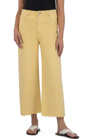 Kut From The Kloth Gwen High Waist Crop Wide Leg Jeans in at Nordstrom, Size 2