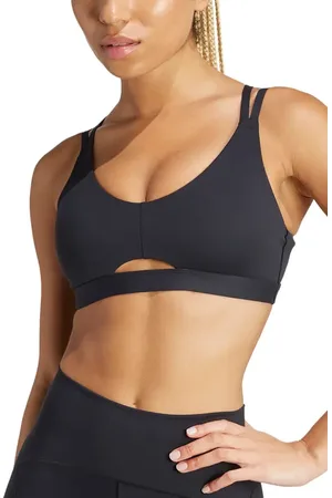 adidas All Me Luxe Cutout Spots Bra in at Nordstrom, Size Large A