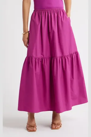 Open Edit Tiered Maxi Skirt in at Nordstrom, Size X-Small