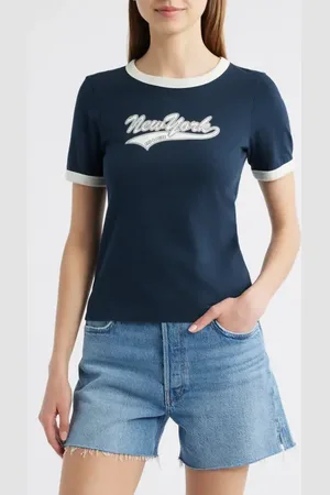 RAG&BONE New York Cotton Graphic Ringer T-Shirt in at Nordstrom, Size X-Small