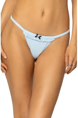 Edikted Delfina Thong Bikini Bottoms in at Nordstrom, Size Medium