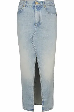 Balmain Denim midi skirt in at Nordstrom, Size 38 Eu