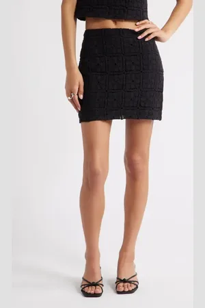 Open Edit Textured Knit Miniskirt in at Nordstrom, Size Xx-Small