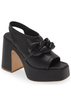 Stella McCartney Skyla Chain Detail Platform Sandal in at Nordstrom, Size 7Us