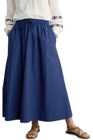 Seasalt Cornwall Organic Cotton Drawstring Maxi Skirt in at Nordstrom, Size 4 Us
