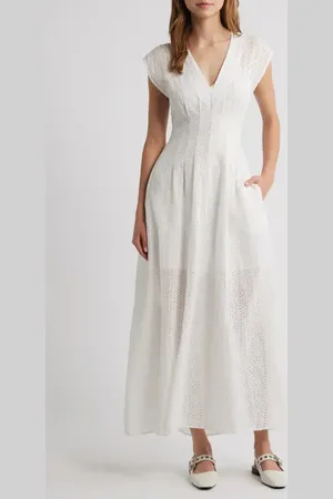 RAG&BONE Ines Embroidered Maxi Sundress in at Nordstrom, Size 0
