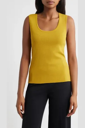 Tahari ASL Scoop Neck Sweater Tank in at Nordstrom, Size X-Small P