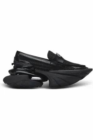 Balmain Unicorn loafers in rhinestone calfskin in at Nordstrom, Size 44