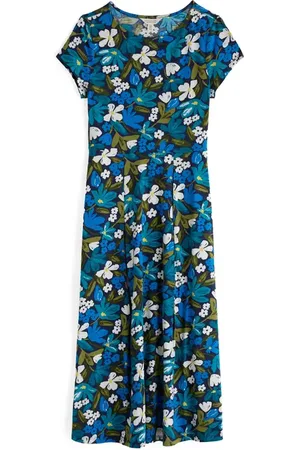 Seasalt Cornwall Wild Bouquet Cotton Jersey Midi Dress in at Nordstrom, Size 4 Us