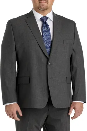 Michael Kors Big & Tall Pinstripe Suit Jacket in at Nordstrom, Size 54