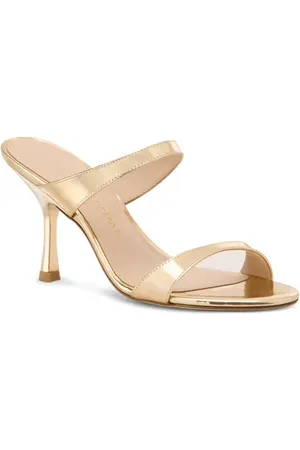 Stuart Weitzman Nudist Metallic Slide Sandal in at Nordstrom, Size 7