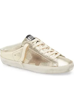 Golden Goose Super-Star Sabot Metallic Mule Sneaker in at Nordstrom, Size 4Us