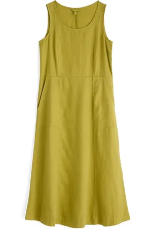 Seasalt Cornwall Grass Wave Sleeveless Linen Midi Dress in at Nordstrom, Size 4 Us