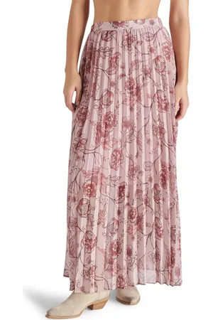 Steve Madden Coppola Floral Pleated Maxi Skirt in at Nordstrom, Size Small