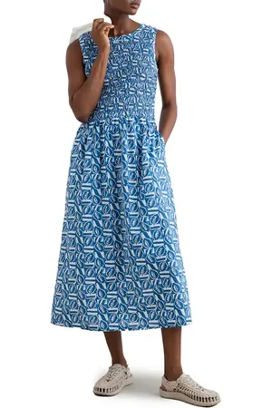 Seasalt Cornwall Meadowsweet Sleeveless Midi Dress in at Nordstrom, Size 6 Us