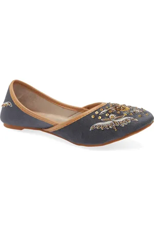 Fuchsia Eloise Embroidered Jutti Flat in at Nordstrom, Size 9