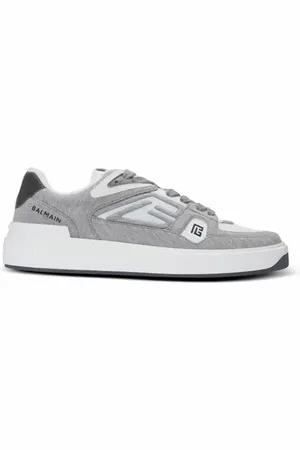 Balmain B-Court Skate trainers in fleece and calfskin in at Nordstrom, Size 45