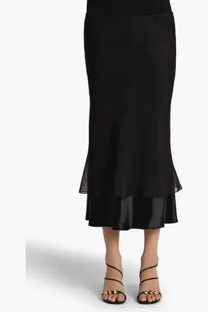 Khaite Monina Layered Effect Skirt in at Nordstrom, Size 8