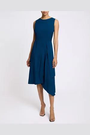 Santorelli MADDY Multi-Panel Asymmetric Silk Dress in at Nordstrom, Size 40