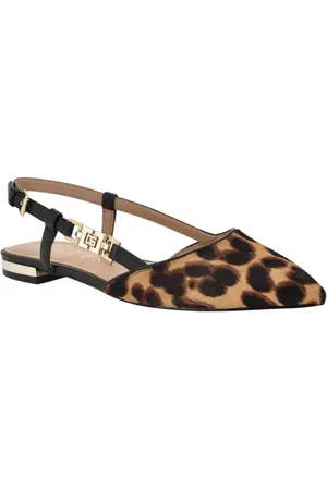 Guess Franiely Genuine Calf Hair Pointed Toe Slingback Flat in at Nordstrom, Size 9.5