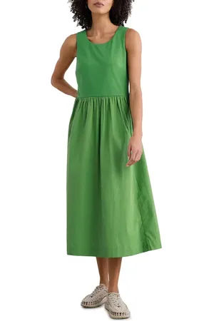 Seasalt Cornwall Madder Mixed Media Sleeveless Midi Dress in at Nordstrom, Size 6 Us