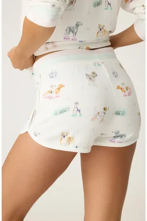 P.J.Salvage Roll with It Peachy Jersey Pajama Shorts in at Nordstrom, Size Small