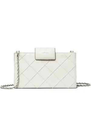 Tory Burch Mini Fleming Soft Quilted Leather Wallet on a Chain in at Nordstrom