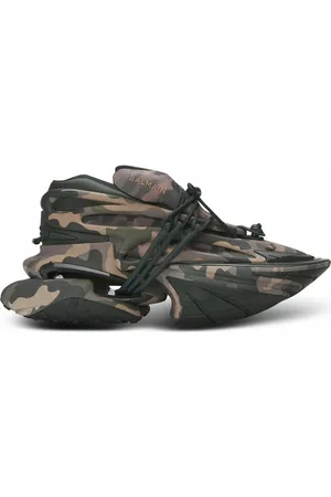 Balmain Unicorn Low camouflage-print trainers in at Nordstrom, Size 45