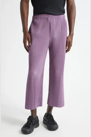 Issey Miyake Monthly Colors Pleated Crop Straight Leg Pants in at Nordstrom, Size 1