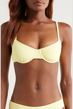 Solid The Eva Rib Underwire Bikini Top in at Nordstrom, Size X-Large