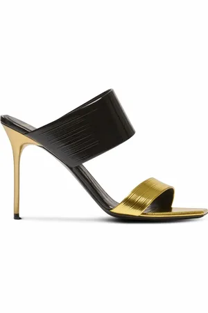 Balmain PB mules in striped leather in at Nordstrom, Size 38