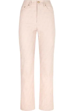 Fendi FF Logo Straight Leg Jeans in at Nordstrom, Size 8 Us