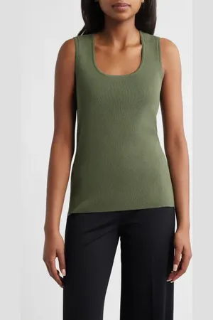 Tahari ASL Scoop Neck Sweater Tank in at Nordstrom, Size X-Small