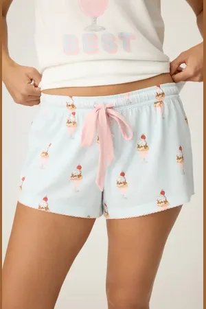 P.J.Salvage Sundae Best Cotton Blend Pajama Shorts in at Nordstrom, Size Medium