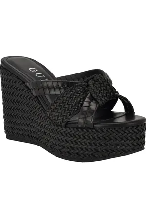 Guess Eveh Platform Wedge Sandal in at Nordstrom, Size 7.5