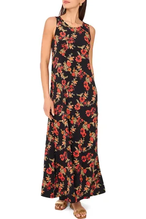 Vince Camuto Floral Sleeveless Jersey Maxi Dress in at Nordstrom, Size Xx-Large