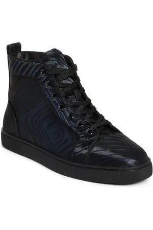 Christian Louboutin Louis Orlato Flat Stripe Jacquard High Top Sneaker in at Nordstrom, Size 9.5Us