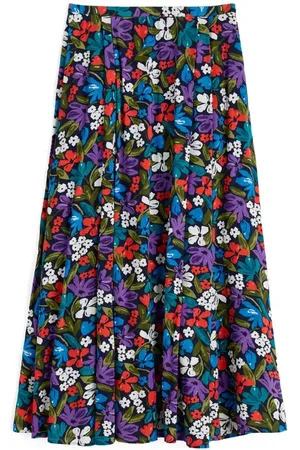 Seasalt Cornwall Lethlean Floral Pleated Maxi Skirt in at Nordstrom, Size 6 Us